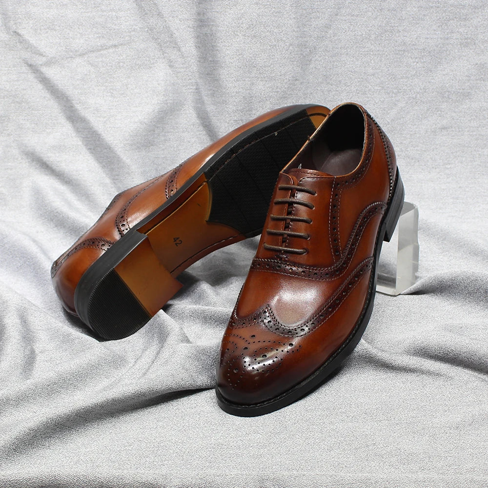 Classic Men's Oxford Dress Handmade Shoes