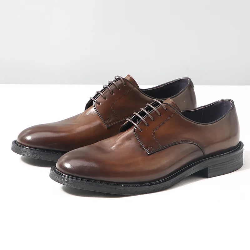 Men's Genuine Leather Handmade British Style Dress Shoes