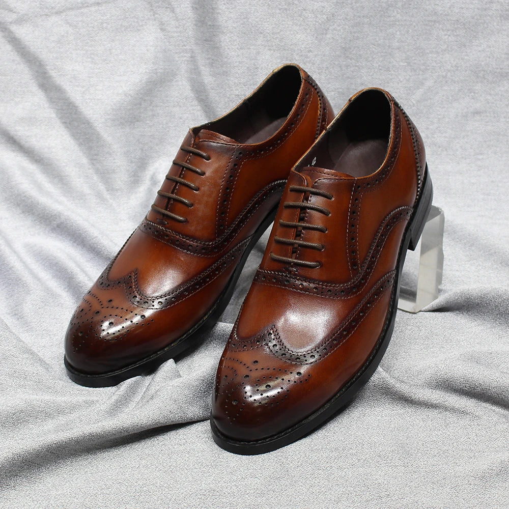 Classic Men's Oxford Dress Handmade Shoes